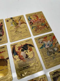 15x Custom Made Gold Foil Pokemon Cards Bundle - Image 5