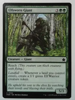 Elfsworn Giant *Common* Magic MtG x1 Foundations - Image 1