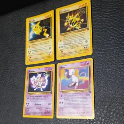 Pokemon Card Movie Promo Lot of 4 Pikachu Mewtwo Mew Electabuzz 1999 English - Image 2