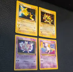 Pokemon Card Movie Promo Lot of 4 Pikachu Mewtwo Mew Electabuzz 1999 English - Image 5