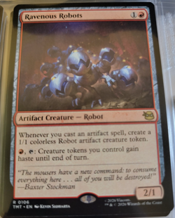 Ravenous Robots # 106 - TMNT - TMT - MTG Cards Magic The Gathering - Image 1