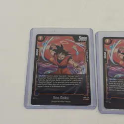 Son Goku Fb09-079 Rare Three (3) Card Lot! Dragon Ball Fusion World! - Image 2