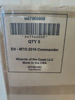 MTG Magic the Gathering 2016 5 DECK COMMANDER SET FACTORY SEALED NEW - Image 2