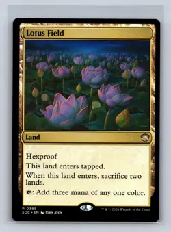 Lotus Field 385 Rare Commander: Secrets of Strixhaven Magic: The Gathering NM - Image 1