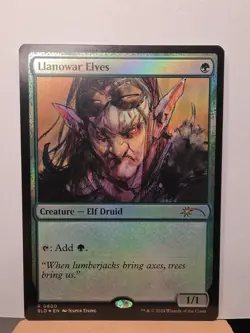 Llanowar Elves (0800) (Rainbow Foil) [Secret Lair Drop Series] Foil - Image 1