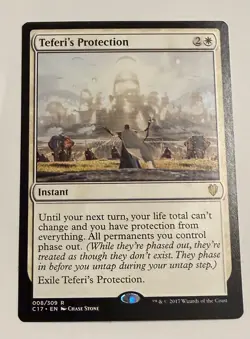 Teferi’s Protection 008/309 Rare Commander 2017 Magic The Gathering LP-NM MTG - Image 1