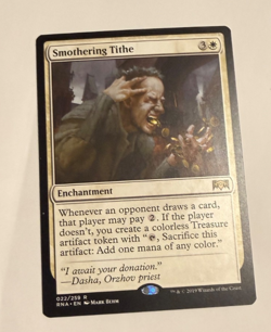 Smothering Tithe Ravnica Allegiance 022/259 LP-NM MTG - Image 1