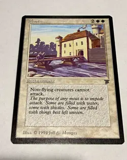 Moat MTG Legends Rare Regular English 1994 - Jeff A. Menges - Image 1