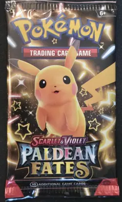 Pokemon TCG Paldean Fates Booster Pack - 10 Packs New and Sealed - Image 1