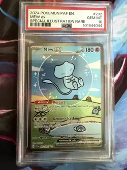 Pokemon TCG PSA 10 Bubble Mew EX Paldean Fates SIR - Image 1
