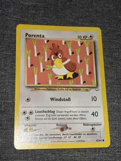 Pokemon Card - PORENTA (FARFETCH'D) - 43/64 - Neo Revolution - Common - German - Image 1
