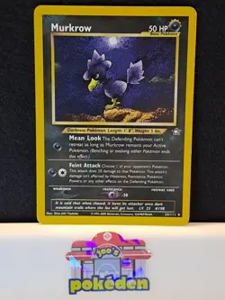 Murkrow 24/111 Neo Genesis Non Holo Rare Pokemon Tcg Nm-Lp - Image 1