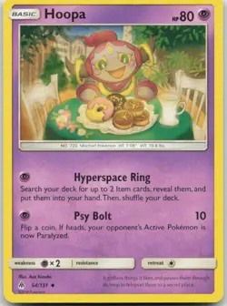 Hoopa 54/131 Uncommon Forbidden Light Pokemon TCG NM - Image 1