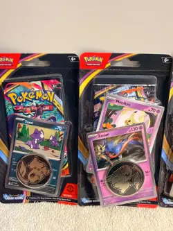 5-pack Pokemon TCG blister lot -Toxel, Zacian, Pawmot, Mimikyu, Flygon, Reshiram - Image 2