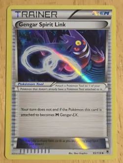 Pokemon TCG Gengar Spirit Link Holo 95/119 NM - Image 1