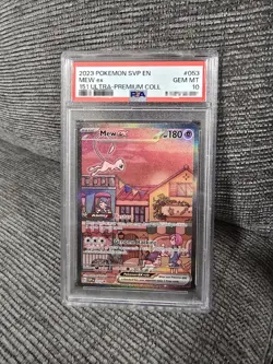 2023 POKEMON SVP EN-SV BLACK STAR PROMO #053 MEW EX PSA 10 New Cert - Image 1