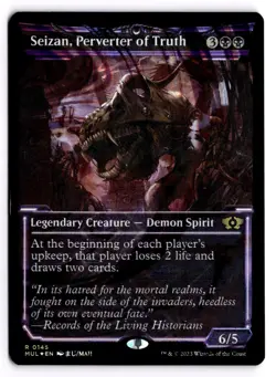 Seizan, Perverter of Truth (Halo Foil) Foil March of the Machine 145 NM - Image 1