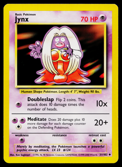 JYNX 31/102 BASE SET POKEMON TCG - Image 1