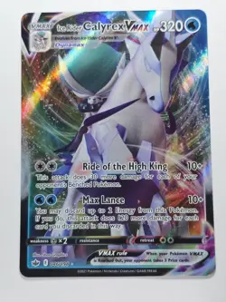 ICE RIDER CALYREX VMAX 046/198 HOLO VMAX RARE CHILLING REIGN NM/M POKEMON - Image 1