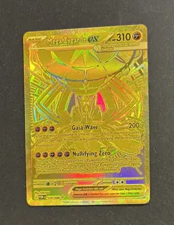Pokemon Mega Zygarde EX 124/088 Gold Hyper Rare Perfect Order Near Mint - Image 3