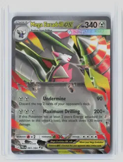 Mega Excadrill ex 065/084 Double Rare Pitch Black Pokemon Holo Near Mint - Image 1
