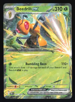 Beedrill ex 003/086 Holo Double Rare Pokemon Near Mint - Image 1