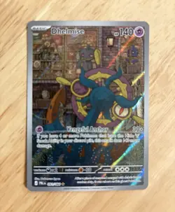 Pokemon Dhelmise 062/091 Paldean Fates Illustration Rare Full Art Holo 140 HP EN - Image 1