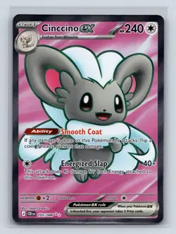 Cinccino ex 105/086 Ultra Rare Chaos Rising Pokemon Holo Near Mint - Image 1