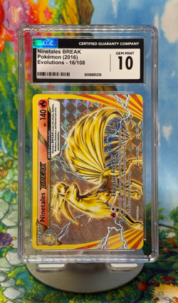 Pokemon Ninetales BREAK 16/108 Evolutions 2016 CGC 10 - Image 1