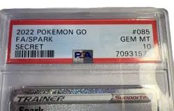 PSA 10 Pokemon TCG Spark Pokemon GO 085/078 Holo Secret Rare - Image 5