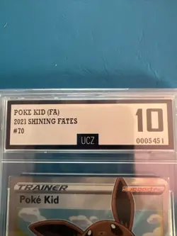 UZC Gem Mint 10 Pokemon TCG Poke Kid Shining Fates 070/072 Holo Ultra Rare - Image 5