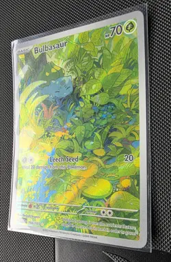 Pokemon TCG Bulbasaur Scarlet & Violet-151 166/165 Holo Illustration Rare NM - Image 2