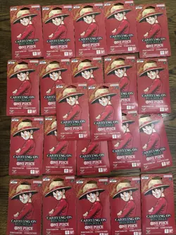 One Piece OP-13 Carrying on His Will Sleeved Booster Packs - Lot of 22 - OP13 - Image 1