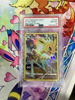 Jolteon Tg04/Tg30 Brilliant Stars Trainer Gallery Holo Pokemon Tcg Psa 10 - Image 1