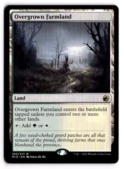 Overgrown Farmland 265 R Innistrad: Midnight Hunt Near Mint - Image 1