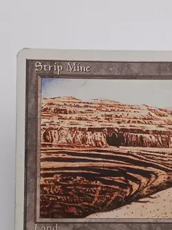 Strip Mine Land Fourth 4th Edition Regular Uncommon MTG 1995 Daniel Gelon LP - Image 2