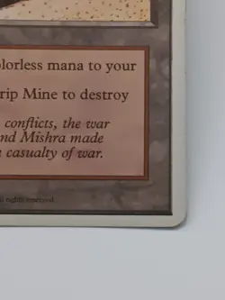 Strip Mine Land Fourth 4th Edition Regular Uncommon MTG 1995 Daniel Gelon LP - Image 4