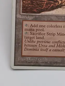 Strip Mine Land Fourth 4th Edition Regular Uncommon MTG 1995 Daniel Gelon LP - Image 5