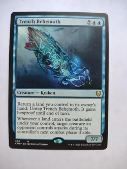 Trench Behemoth 366 R Commander Legends Magic: The Gathering Near Mint - Image 1