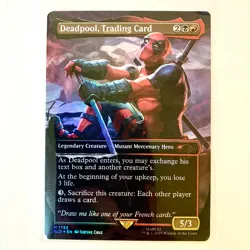 Deadpool, Trading Card M-1753 [Foil][Borderless] SLD [NM] - Image 3