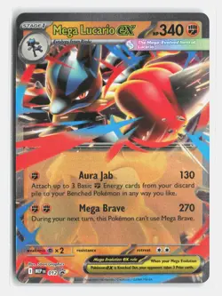Mega Lucario ex 012 Holo Promo ME: Mega Evolution Promo Near Mint - Image 1