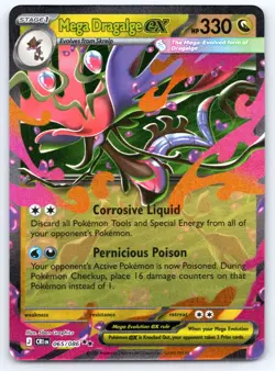Pokemon TCG ME04: Chaos Rising Mega Dragalge ex 065/086 Double Rare 2026 - Image 1