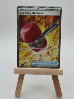 Pokemon Crushing Hammer Pitch Black #105/84 Holofoil Near Mint English - Image 1