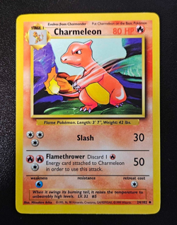 Pokemon - Charmeleon Base Set 24/102 Unlimited Common - Lightly Played - Image 1