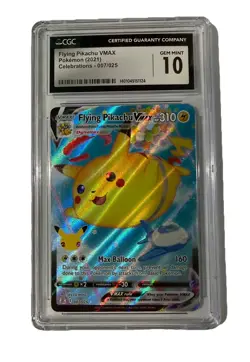 CGC 10 Flying Pikachu Vmax 007/025 Holo Celebrations Pokemon - Image 1