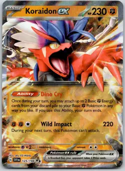 KORAIDON EX 125/198 DOUBLE RARE SCARLET & VIOLET POKEMON HOLO NM/M - Image 1