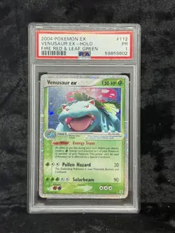 PSA 1 VENUSAUR ex 112/112 | Fire Red & Leaf Green Holo Pokemon Card - Image 1