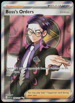 Boss's Orders [Corbeau] 256/217 Ultra Rare Ascended Heroes Pokemon Card Holo NM - Image 1