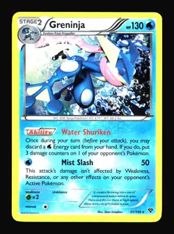 Greninja XY Base Set #41/146 Holo Holo Rare Pokemon Card T3-574 - Image 1