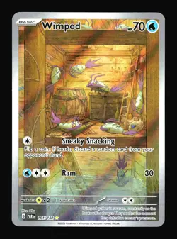 Wimpod SV04: Paradox Rift #191/182 Holo Pokemon Card T3-580 - Image 1